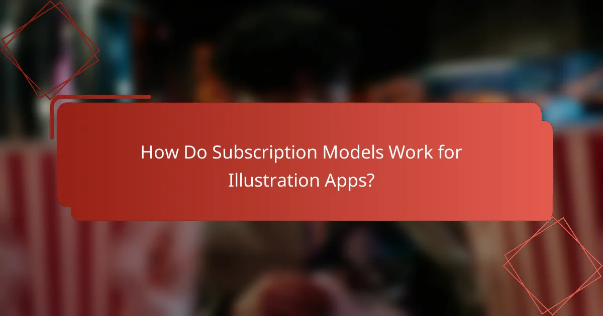 How Do Subscription Models Work for Illustration Apps?