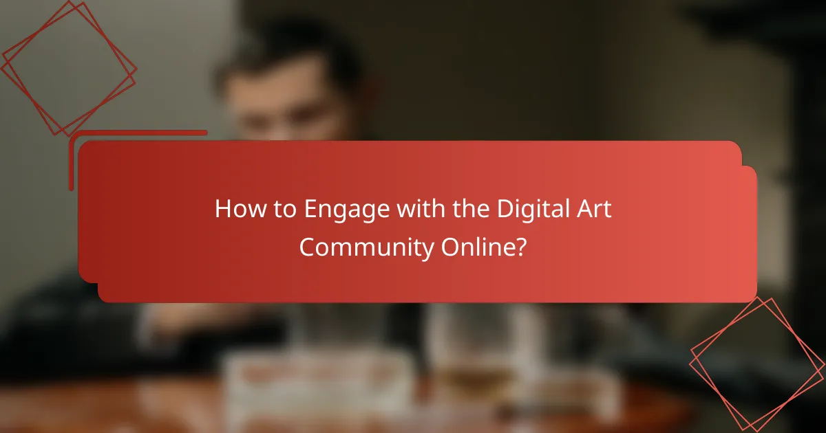 How to Engage with the Digital Art Community Online?