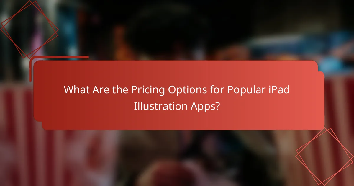 What Are the Pricing Options for Popular iPad Illustration Apps?