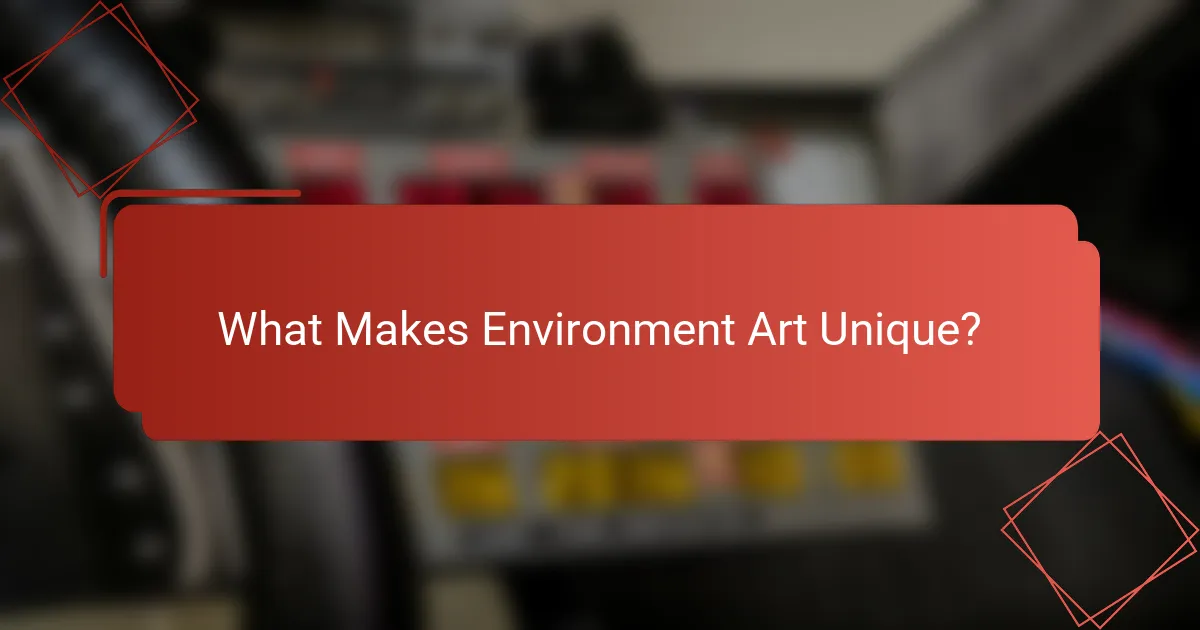 What Makes Environment Art Unique?