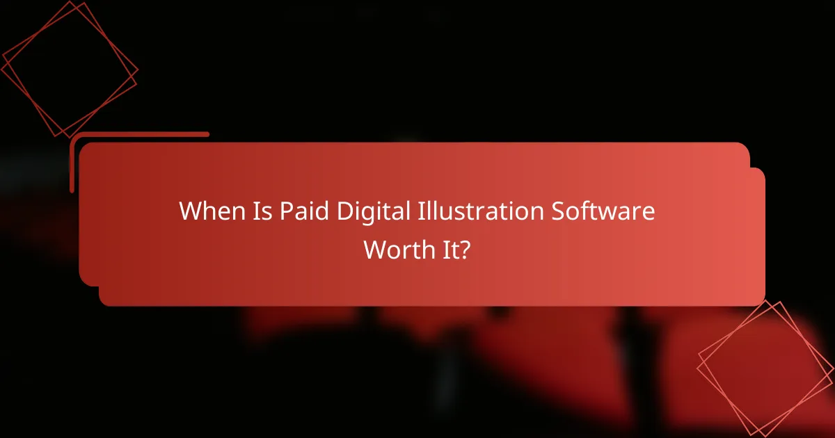 When Is Paid Digital Illustration Software Worth It?